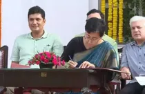 Atishi took oath as Delhi’s new CM (screengrab-ANI)