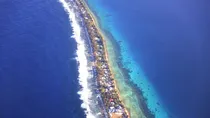 tuvalu pacific ocean climate change sinking boundary