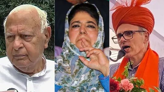 Farooq Abdullah, Mehbooba Mufti and Omar Abdullah