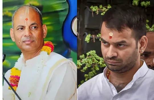 Patna Iskcon Chief, RJD leader Tej Pratap Yadav (photo-X/PTI)