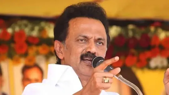 mk stalin urged newly wed couples to have 16 children 