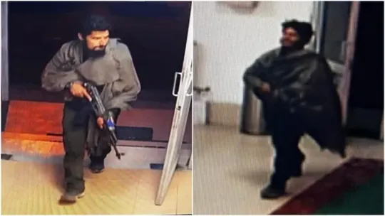 ganderbal terrorist attack cctv footage of terrorists carrying ak carbine rifles