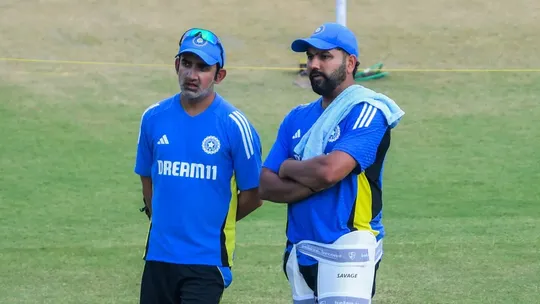 team india coach Gautam Gambhir and captain Rohit Sharma 