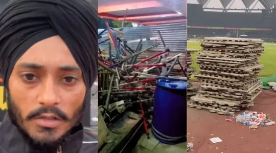 JLN Stadium in a mess after Diljit Dosanjh concert