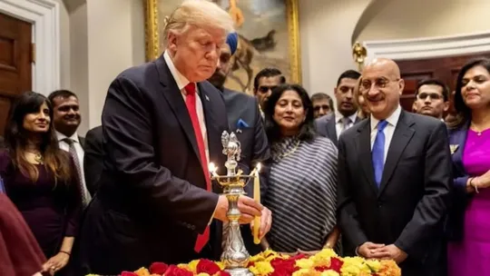 trump diwali