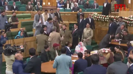 Ruckus in Jammu and Kashmir Assembly's first session