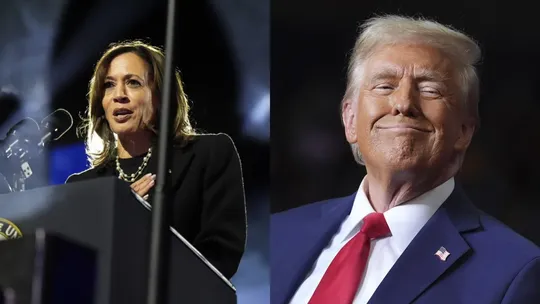 Kamala Harris and Donald Trump