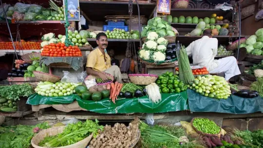 Delhi Najafgarh vegetable market street vendors