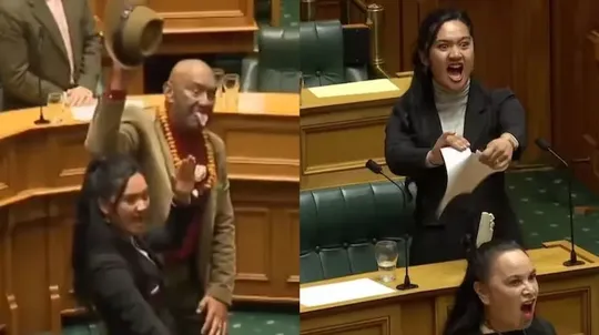 new zealand youngest maori mp hana rawhiti maipi clarke haka dance in parliament video viral Waitangi