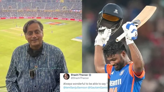 Shashi Tharoor, Sanju Samson