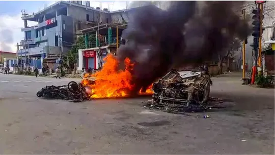 Protestors in Manipur attacked the houses of ministers and MLAs, after which the administration suspended internet services 