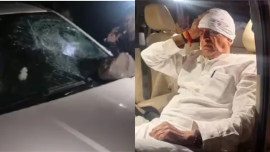 anil deshmukh hurt in stone pelting opposition attack mahayuti government