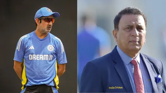 Gautam Gambhir and Sunil Gavaskar 