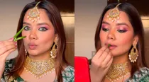 This beauty influencer from Delhi did a strange thing, cut green chilli and applied it on her lips
