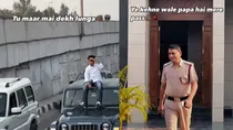 Haryana boy rides on car roof claims cop father will protect him in viral video