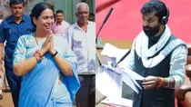 Laxmi Hebbalkar and CT Ravi