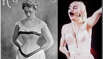 history of bra and the story of Corsets to Spandex madonna cone bra and Mary Phelps Jacob Caresse Crosby