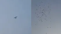 pakistan viral video A plane fly on the bride's house to fly money