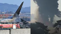 South Korean plane with 181 passengers catches fire