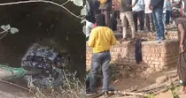 jharkhand hazaribag man jumps in well