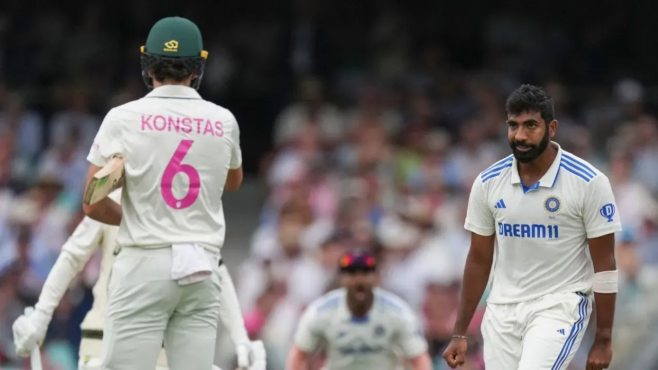 bumrah constas heated exchange बुमराह से भिड़े कोंस्टास तो मिला तगड़ा ...