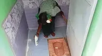 TamilNadu Dalit tribal girl students cleaning toilets principal suspended video viral Palakkodu