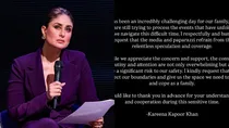 Kareena Kapoor Khan Appeals for Privacy