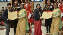 D Gukesh, President, Manu bhaker
