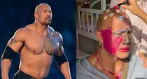 wwe legend and actor rock share hilarious makeover Daughter video 
