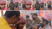 UP Police maha kumbh girl
