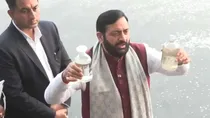 Nayab Singh Saini Yamuna Water