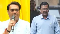 Mukesh Ahlawat and Arvind Kejriwal