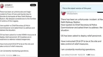 VK Saxena edited X post viral on New Delhi Railway Station Stampede reaction Priyanka Chaturvedi