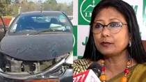 JMM Rajya Sabha MP Mahua Maji Got Injured in a Road Accident While Returning From Mahakumbh
