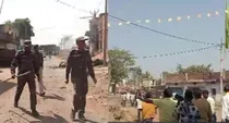 jharkhand clash between two communities over shivratri flag vehicles shops burnt stone pelting