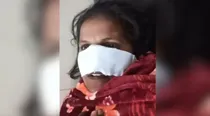 Uttar pradesh Bahraich husband injured his wife by biting her nose