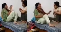 haryana hisar daughter beats mother bites drags for house video viral