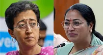 delhi assembly session 2025 cm rekha gupta worry about atishi referring swati maliwal arvind kejriwal 