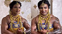 Bodybuilder Bride viral video on internet People are surprised to see the bridal look 