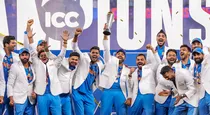 Champions Trophy 2025 celebration photo images after india win virat kohti rohit shami jadeja
