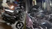 Pune Maharashtra: drug addict Burnt 13 Bikes After Mother Refused to give him money for intoxication
