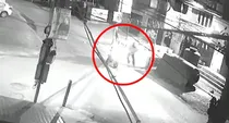 punjab amritsar thakurdwara temple hand grenade attack cctv video