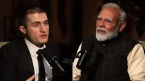 Lex Fridman and Narendra Modi