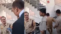 lucknow police acp radha raman singh misbehaved advocate in court