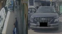 delhi minor driver runs over 2 year old girl accident father arrested