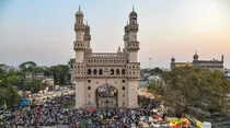 hyderabad charminar in danger as heavy rain destroy a minaret