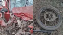 bihar west champaran road accident two children dead after car hits family on bike