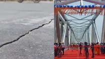 Cracks Shown In Newly Made Flyover JP Ganga Setu In Bihar's Capital Patna