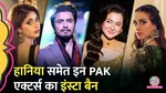 instagram account of pakistani actor and actress banned in india