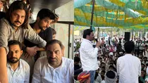 RPSC SI recruitment protest Hanuman Beniwal taken to custody by police